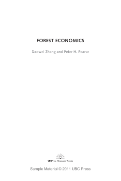 FOREST ECONOMICS