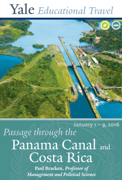 Panama Canal and Costa Rica - Yale ITS