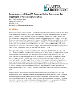 Consequences of New IRS Revenue Ruling