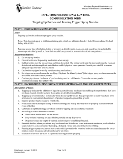 Topping Up Bottles and Reusing Trigger Spray Nozzles