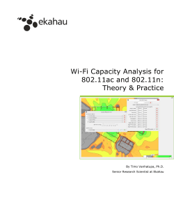Wi-Fi Capacity Analysis for 802.11ac and 802.11n: Theory