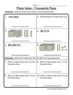 Thousands Place - Have Fun Teaching