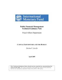 Capital expenditures and the budget - PFM blog