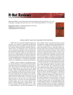 Germany and the "Laissez-Faire" Imperialism of the United - H-Net