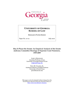 May It Please the Senate