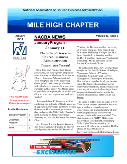 January 2013 - Welcome toTCN`s Mile High Chapter Powered by