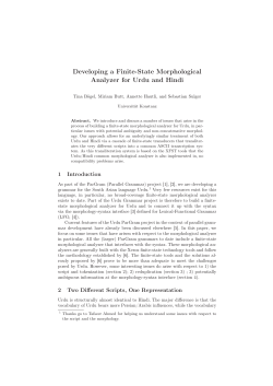 Finite-state methods and natural language processing : 6th