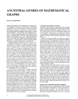 Ancestral genres of mathematical graphs