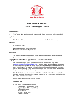 Court of Criminal Appeal