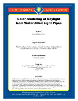 Color-rendering of Daylight from Water