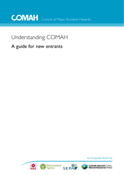 Understanding COMAH
