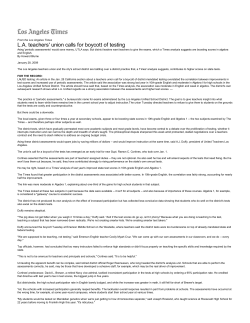 Los Angeles Times: L.A. tea