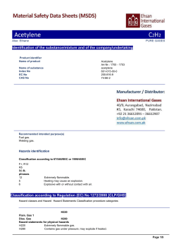 Acetylene (C2H2) - Ehsan International Gases