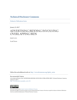 advertising bidding involving overlapping bids