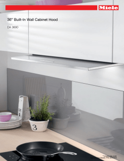36&rdquo; Built-In Wall Cabinet Hood