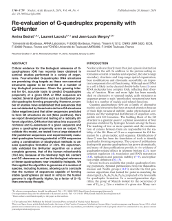Re-evaluation of G-quadruplex propensity with