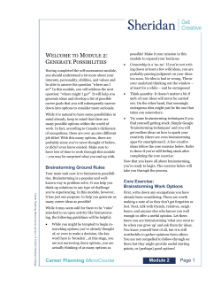 Career Planning MicroCourse