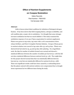 In nature plants acquire nitrogen either by assimilating nitrate or