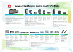 NetEngine Router datablad