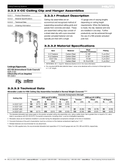3.3.3 X-CC Ceiling Clip and Hanger Assemblies 3.3.3.1 Product