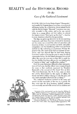 Reality and the historical record, or, The case of the