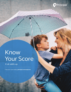 Know Your Score - Principal Financial Group