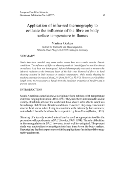 Application of infrared thermography to evaluate the influence of the