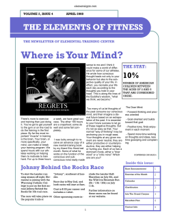 april 2009 - Elemental Performance + Fitness