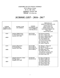 school - Harford County Public Schools