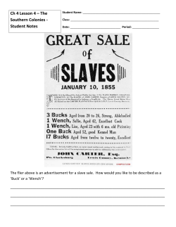 Ch 4 Lesson 4 &ndash; The Southern Colonies