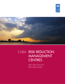 risk reduction management centres cuba