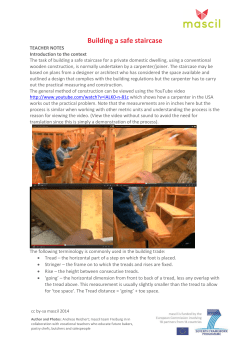 Building a safe staircase
