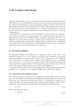 4 The Geodetic Earth Model