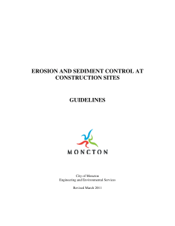 erosion and sediment control at construction sites guidelines