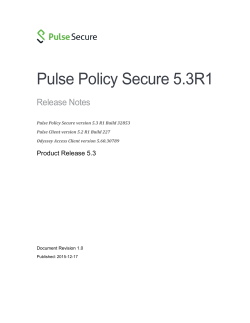 - Pulse Secure