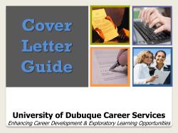 Addressing Your Cover Letter
