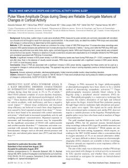 Pulse Wave Amplitude Drops during Sleep are Reliable