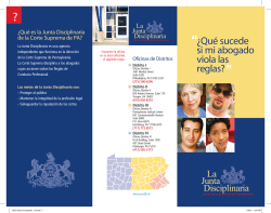 Distrito I - Disciplinary Board of the Supreme Court of Pennsylvania