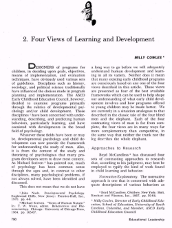 2. Four Views of Learning and Development