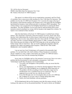 This memo is to inform all fire service organizations