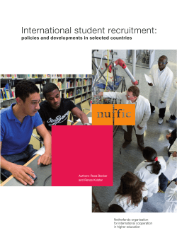 International student recruitment