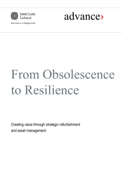 From Obsolescence to Resilience