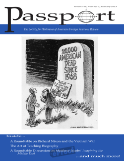 The Society for Historians of American Foreign Relations Review