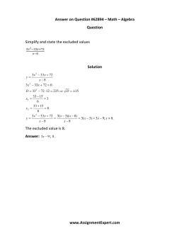 Answer on Question #62894 &ndash; Math &ndash; Algebra