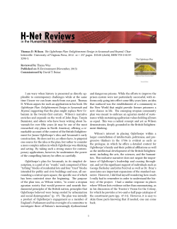 Untitled [Thaisa Way on The Oglethorpe Plan - H-Net