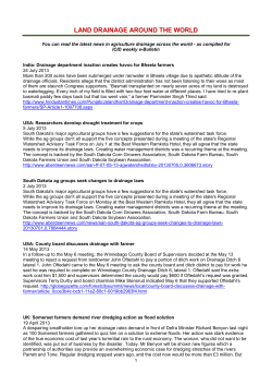 land drainage around the world