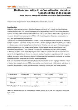 Multi-element ratios to define estimation domains