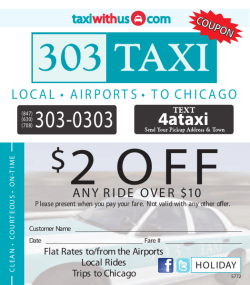 $2 OFF - 303 Taxi