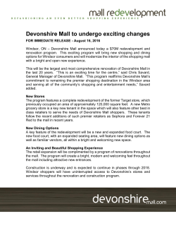 Devonshire Mall to undergo exciting changes