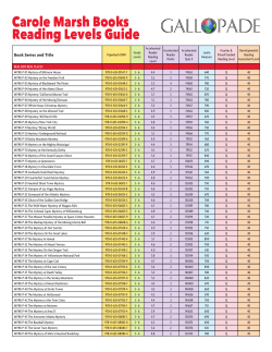Carole Marsh Books Reading Levels Guide